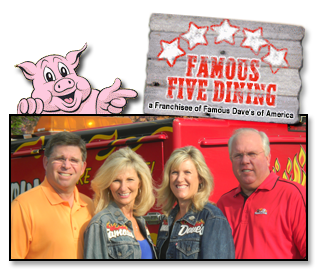 Famous Five Dining, Mike & Tamara Lister and Doug & Laurel Renegar